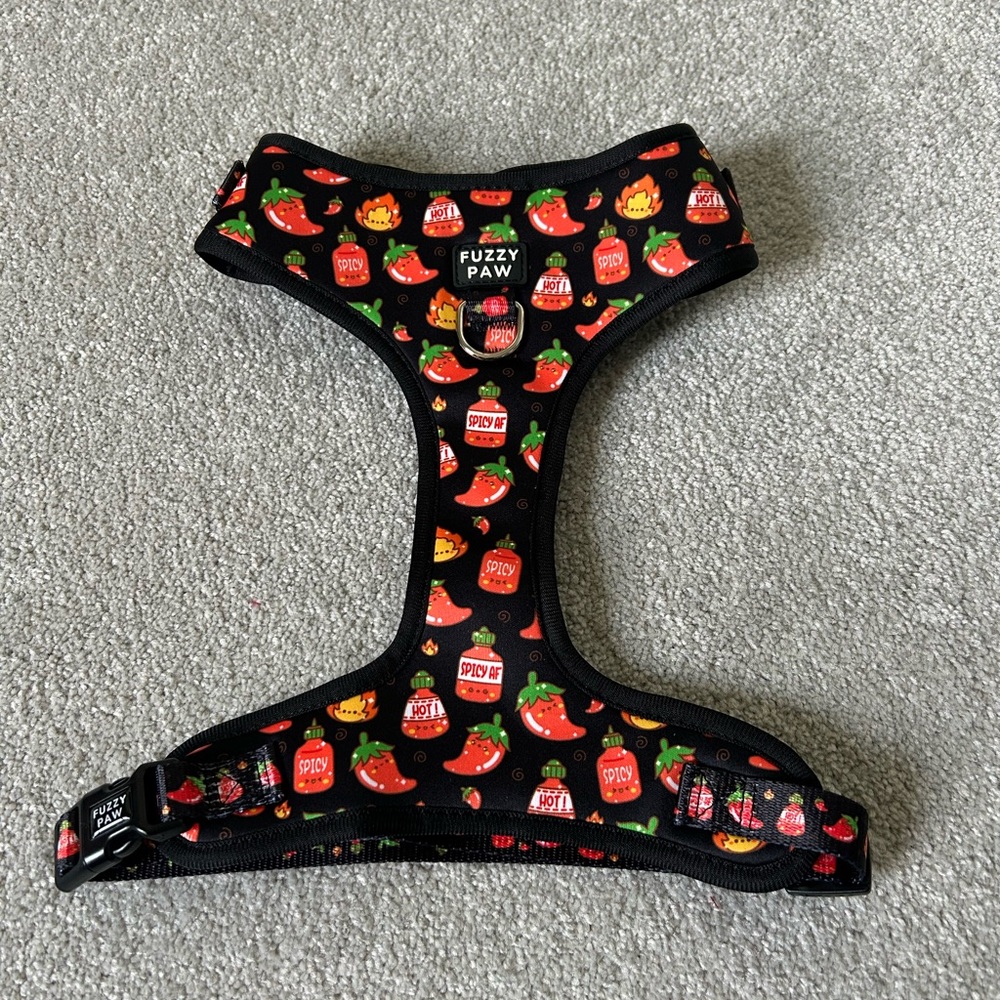 🔥🆕🔥FUZZY PAW "Spicy AF" Adjustable Dog Harnes